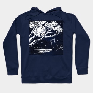 Cat and Moon Hoodie